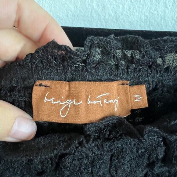 Black Lace Ruffle Hem‎ Dress, Coquette, Goth, Y2K, Romantic, Lolita, Medium - Picture 5 of 7